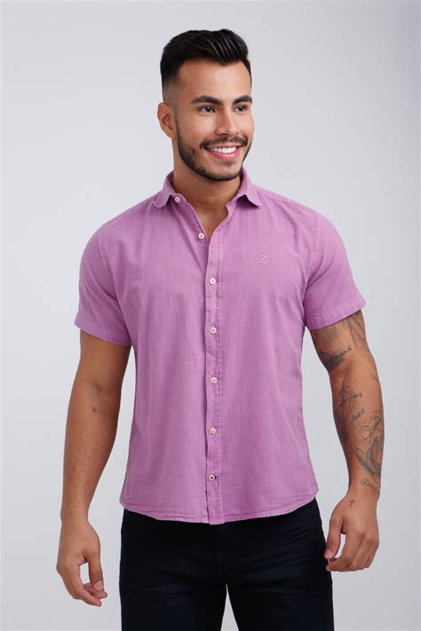 camisa lilas masculina-1